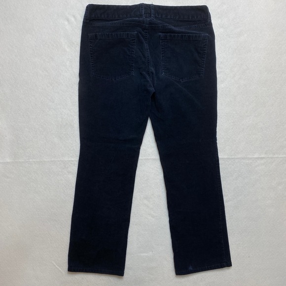 J. Crew Bootcut Corduroy Pants Womens Size 31R Navy Blue Favorite Fit - Picture 8 of 9